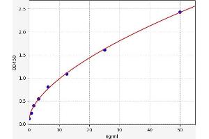 Typical standard curve (CD68 ELISA Kit)