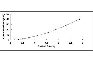 Typical standard curve (SPARC ELISA Kit)