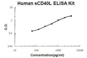 Human sCD40L PicoKine ELISA Kit standard curve