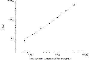 Typical standard curve (CREB1 CLIA Kit)