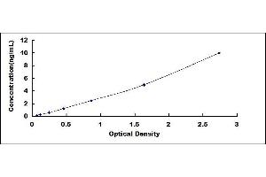 Typical standard curve