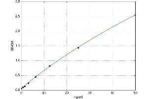 A typical standard curve (ICAM1 ELISA Kit)