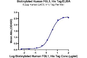 ELISA image for Fibrinogen-Like 1 (FGL1) (AA 64-305) protein (His-Avi Tag,Biotin) (ABIN7274643)