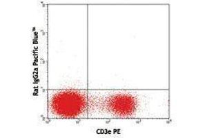 Flow Cytometry (FACS) image for anti-V alpha 2 TCR antibody (Pacific Blue) (ABIN2662372) (V alpha 2 TCR Antikörper (Pacific Blue))