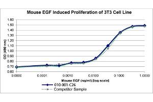 SDS-PAGE of Mouse Epidermal Growth Factor Recombinant Protein Bioactivity of Mouse Epidermal Growth Factor Recombinant Protein. (EGF Protein)