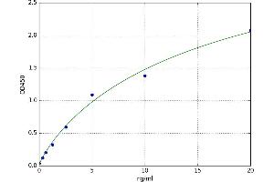 A typical standard curve