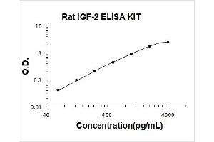 Rat IGF-2 PicoKine ELISA Kit standard curve