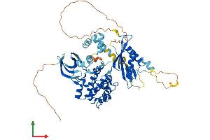 AlphaFold protein structure predicition of Human Recombinant PRKAA1 Protein, UniprotID Q13131