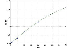 A typical standard curve