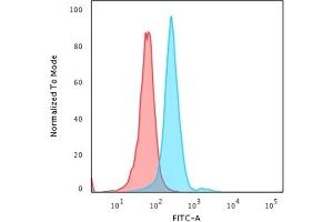 Flow Cytometric Analysis of PFA-fixed HeLa cells. (NPM1 Antikörper  (N-Term))