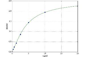 A typical standard curve