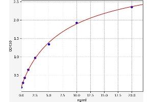 Typical standard curve (Aquaporin 4 ELISA Kit)
