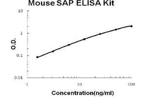 Mouse SAP/PTX2 PicoKine ELISA Kit standard curve