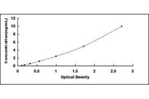 Typical standard curve (RS1 ELISA Kit)