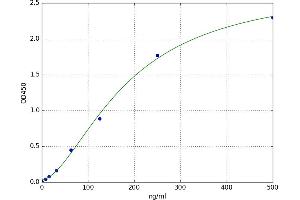 A typical standard curve
