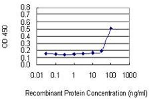 Detection limit for recombinant GST tagged TFDP2 is 10 ng/ml as a capture antibody. (DP2 Antikörper  (AA 1-110))