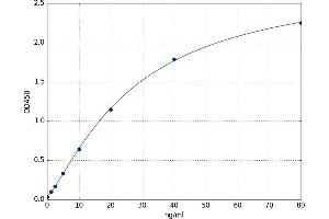 A typical standard curve (Decorin ELISA Kit)