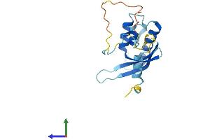 AlphaFold protein structure predicition of Human Recombinant SNX24 Protein, UniprotID Q9Y343