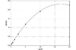 A typical standard curve (IGF2BP3 ELISA Kit)