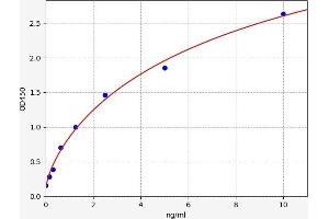 Typical standard curve (PRB1 ELISA Kit)