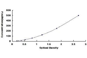 Typical standard curve (Copeptin ELISA Kit)