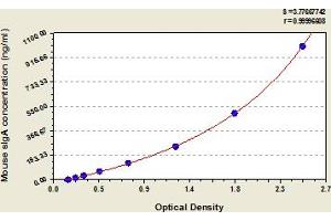 Typical Standard Curve (IgA Secretory Component ELISA Kit)