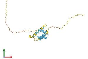 AlphaFold protein structure predicition of Mouse Recombinant Ppp1r14a Protein, UniprotID Q91VC7