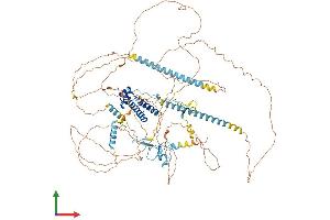 AlphaFold protein structure predicition of Human Recombinant TAF3 Protein, UniprotID Q5VWG9