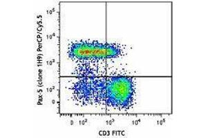 Flow Cytometry (FACS) image for anti-Paired Box 5 (PAX5) antibody (PerCP-Cy5.5) (ABIN2667345) (PAX5 Antikörper  (PerCP-Cy5.5))