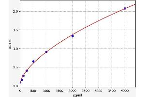 Typical standard curve