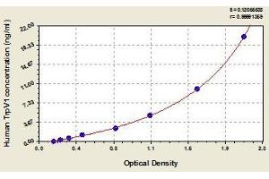Typical standard curve