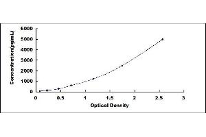 Typical standard curve (ENTPD3 ELISA Kit)