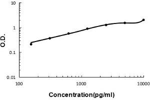 Sandwich ELISA - Recombinant human IL15RA protein standard curve.