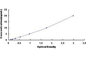 Typical standard curve (MAP4 ELISA Kit)