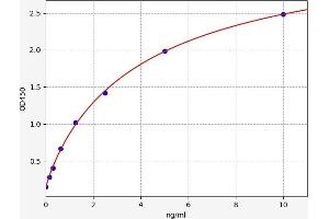 Typical standard curve (LAT ELISA Kit)