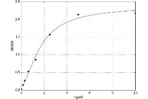 A typical standard curve (IGFBP6 ELISA Kit)