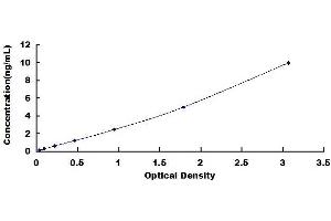 Typical standard curve (CD40 ELISA Kit)