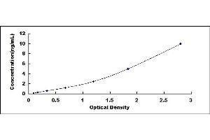 Typical standard curve (CD15 ELISA Kit)