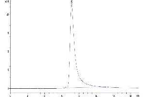 Size-exclusion chromatography-High Pressure Liquid Chromatography (SEC-HPLC) image for Ectonucleotide Pyrophosphatase / phosphodiesterase 2 (ENPP2) (AA 49-862) protein (His tag) (ABIN7274543)