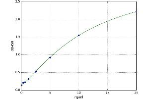 A typical standard curve