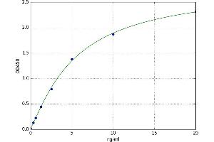 A typical standard curve