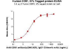 ELISA image for CD81 (CD81) (AA 113-201) protein (Fc Tag) (ABIN7092751)