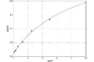 A typical standard curve (SIRT1 ELISA Kit)