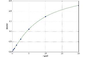 A typical standard curve (ADCY2 ELISA Kit)