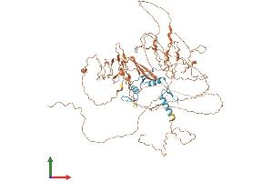 AlphaFold protein structure predicition of Human Recombinant SP4 Protein, UniprotID Q02446 (SP4 Protein (AA 1-784) (His tag))