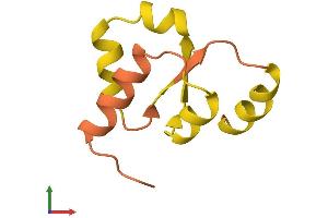 AlphaFold protein structure predicition of Human Recombinant LINC01545 Protein, UniprotID Q5VT33
