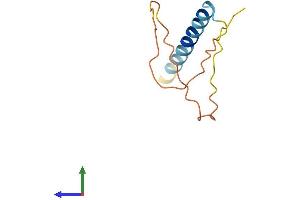 AlphaFold protein structure predicition of Human Recombinant SFTA3 Protein, UniprotID P0C7M3