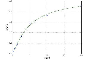 A typical standard curve (Neurturin ELISA Kit)