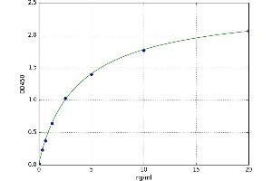 A typical standard curve (MAP2K5 ELISA Kit)