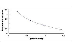 Typical standard curve (MT1M ELISA Kit)